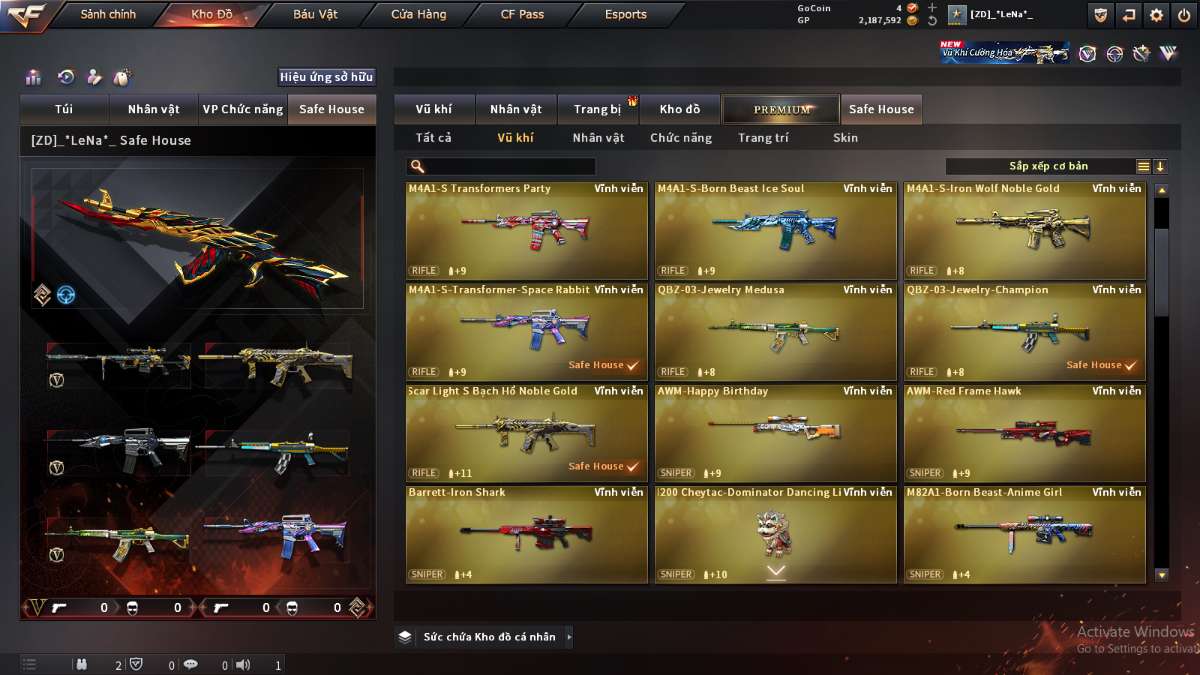 shop acc cf uy tin gia re
